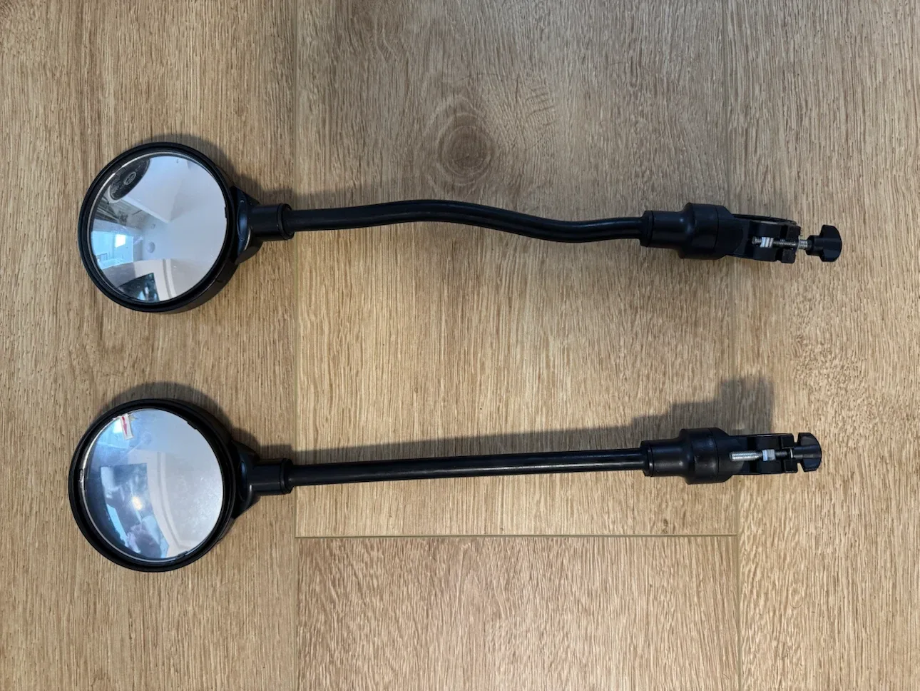 Set of 2 Black Bicycle Handlebar Mirrors - photo 2