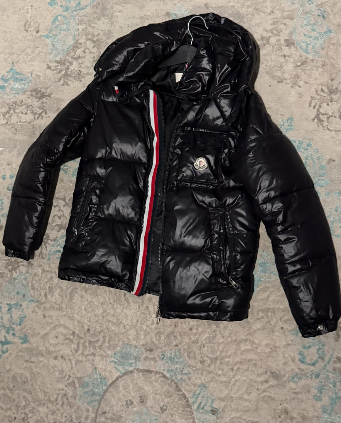 Moncler Black Shiny Puffer Jacket