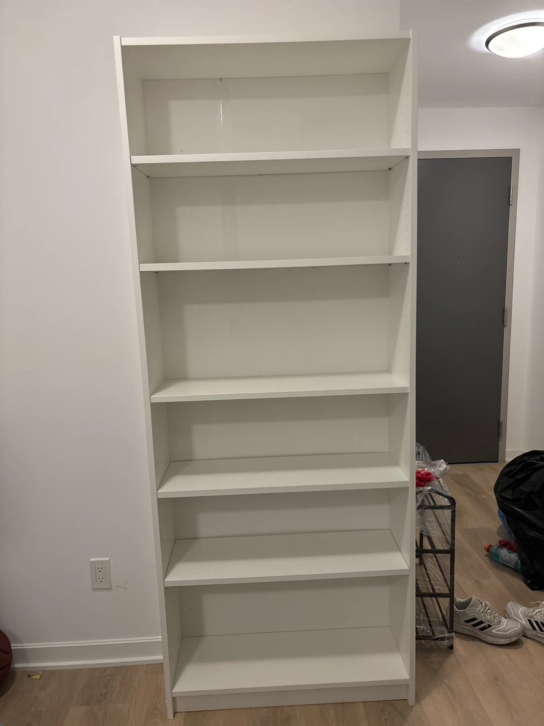 IKEA White 6-Shelf Bookshelf [move out sale]
