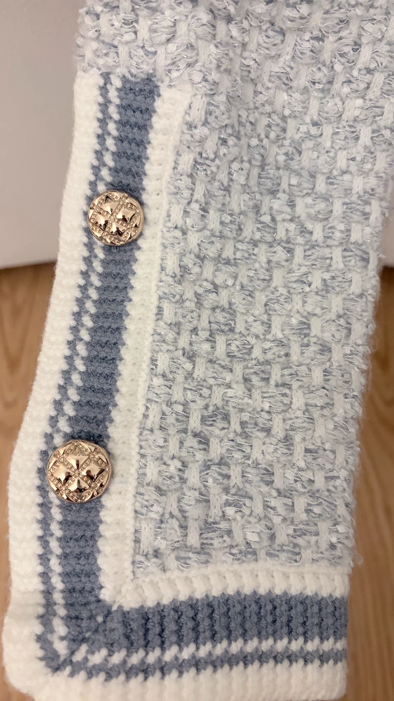 URBAN REVIVO Women's Light Blue Outerwear Cardigan - photo 3