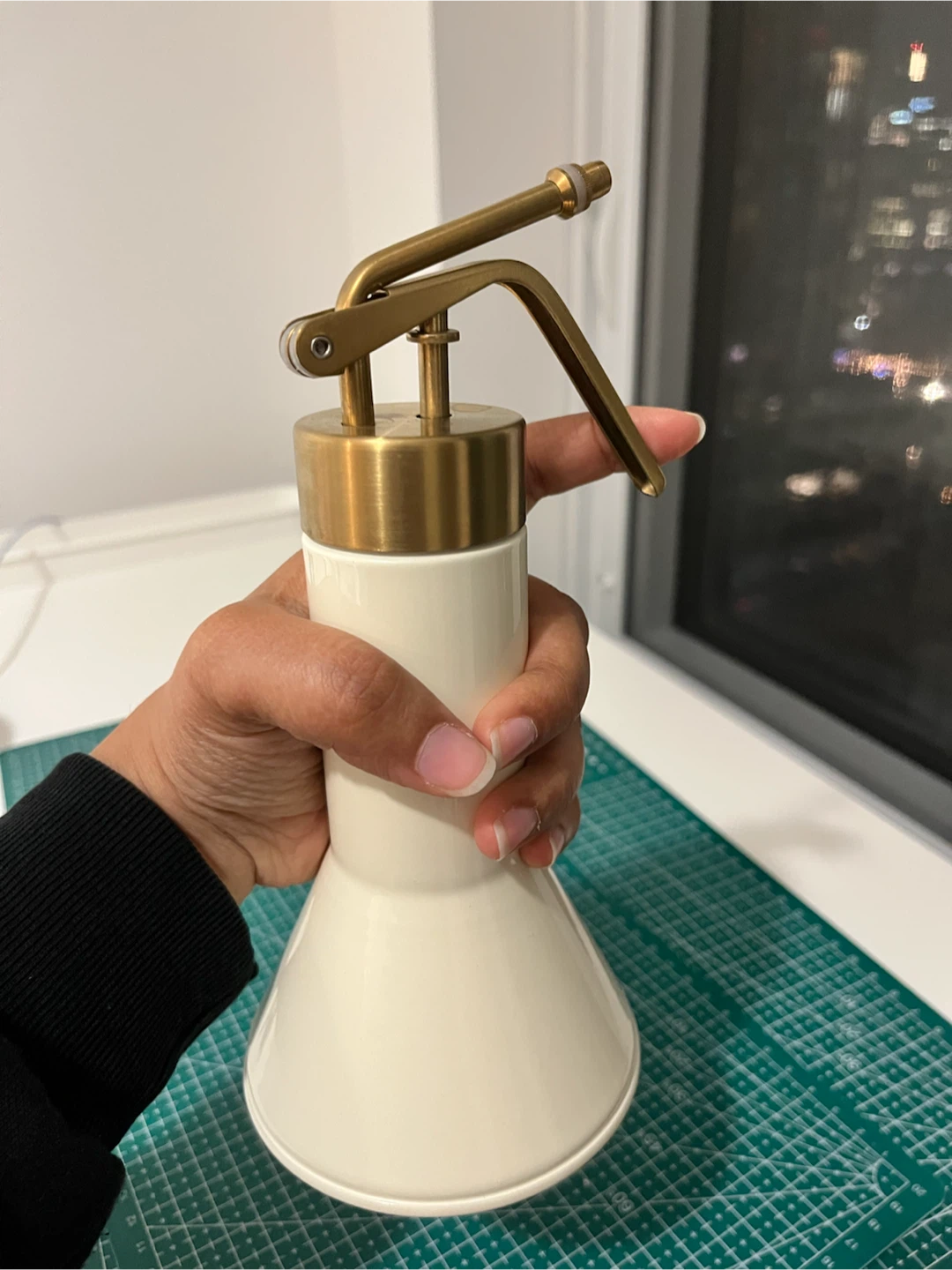 Cream and Brass Plant Mister - photo 2