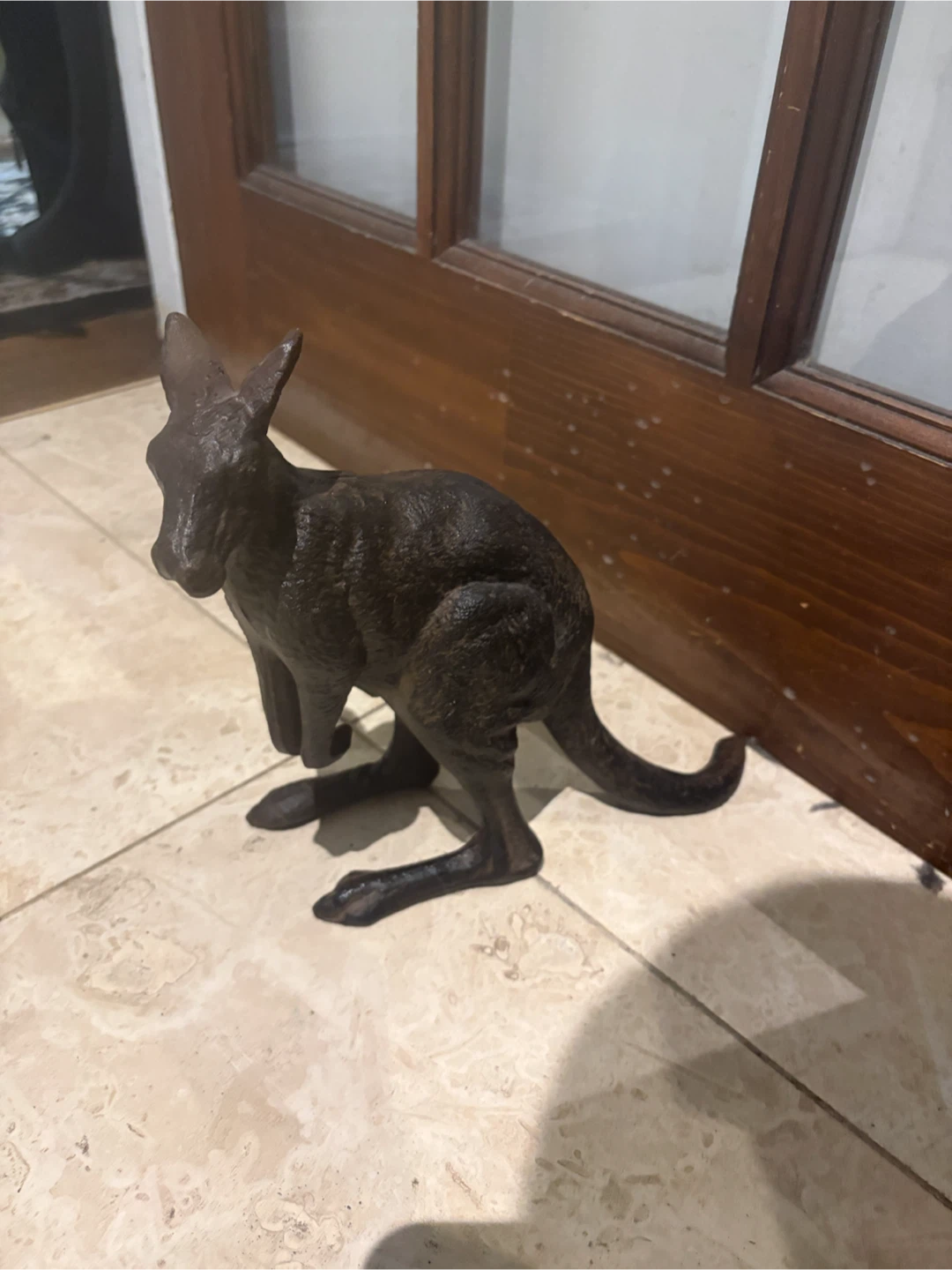 Cast Iron Kangaroo door stop