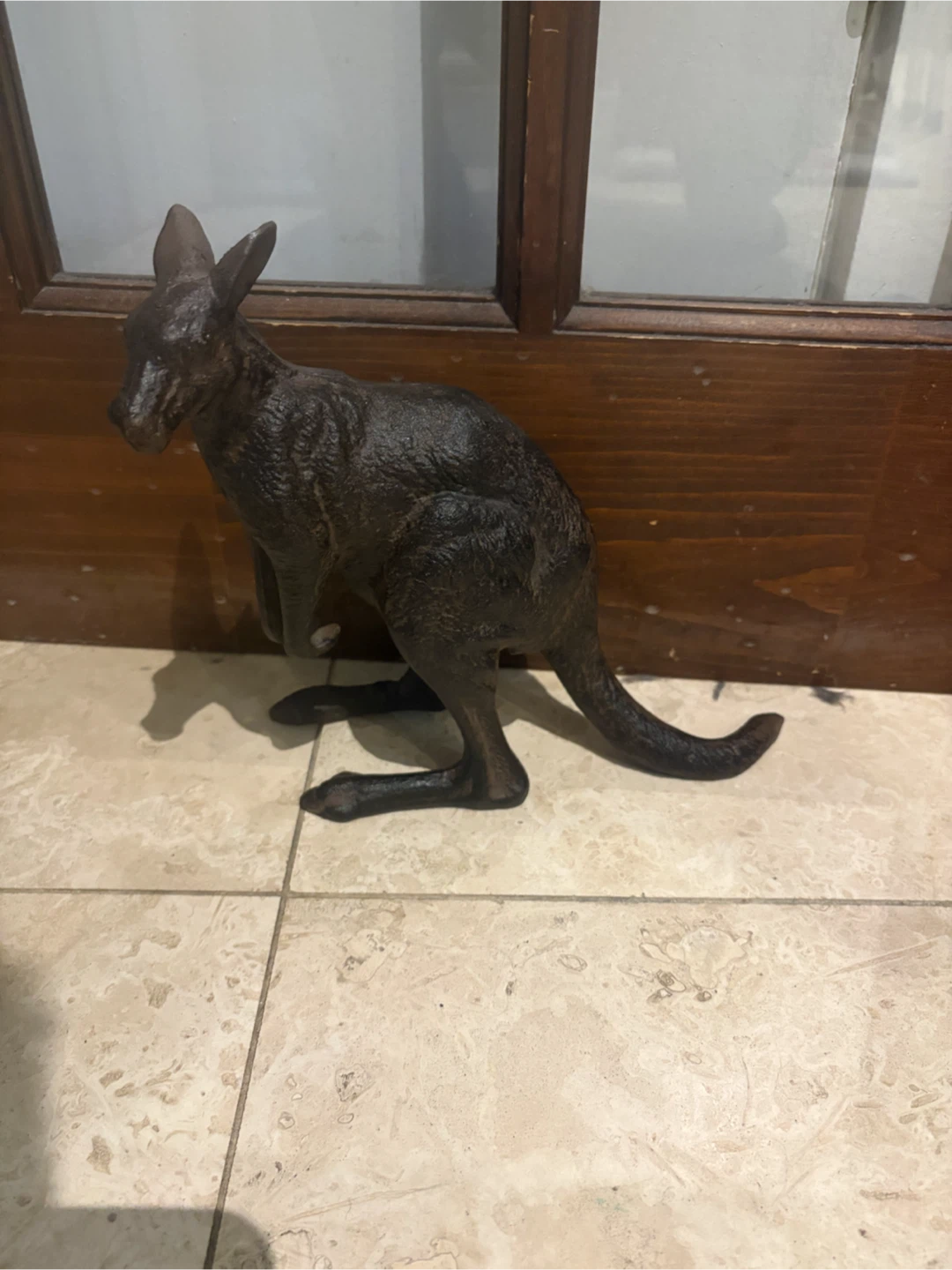 Cast Iron Kangaroo door stop - photo 2
