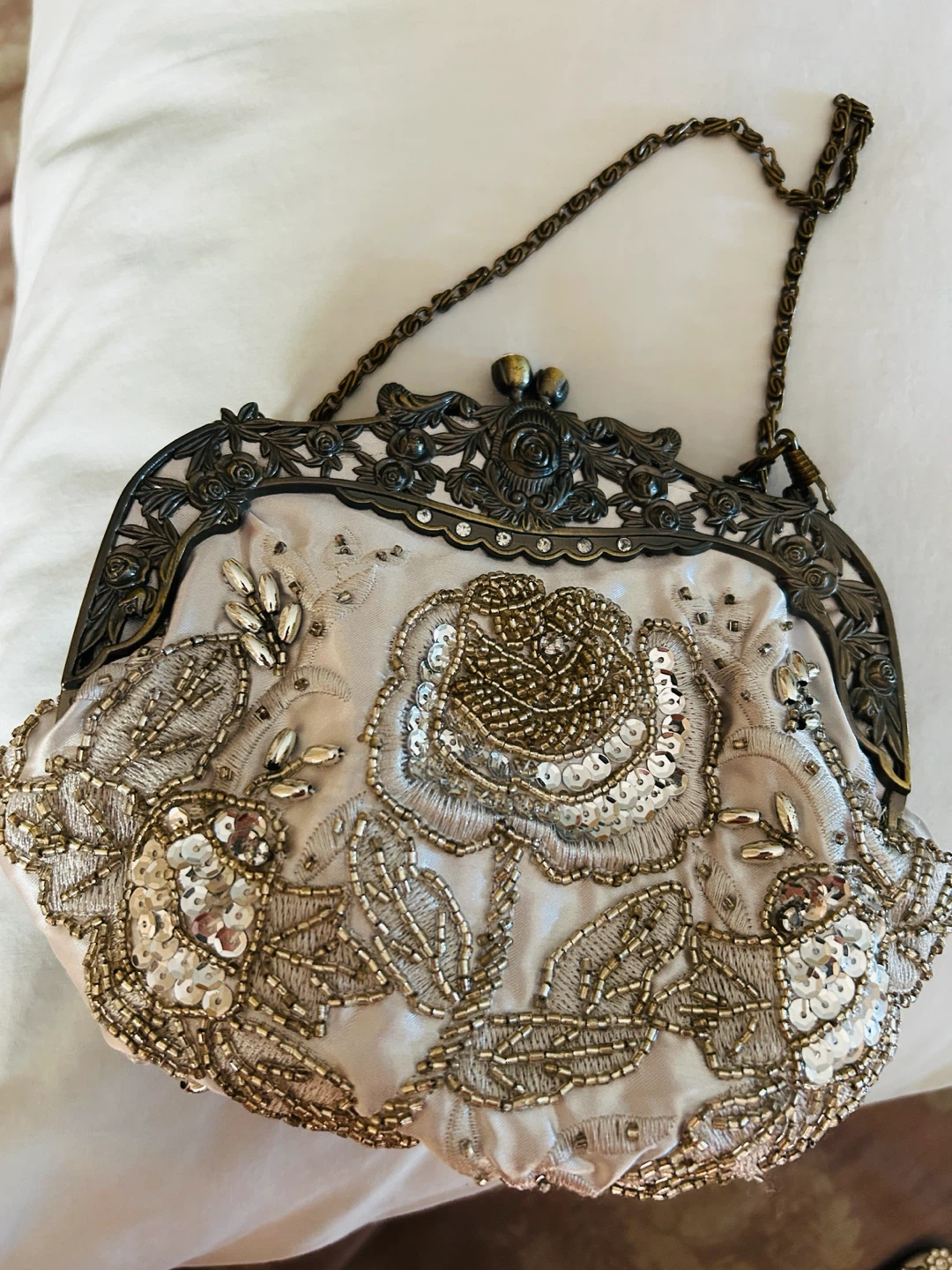 Vintage sequined Evening bag: brand new
