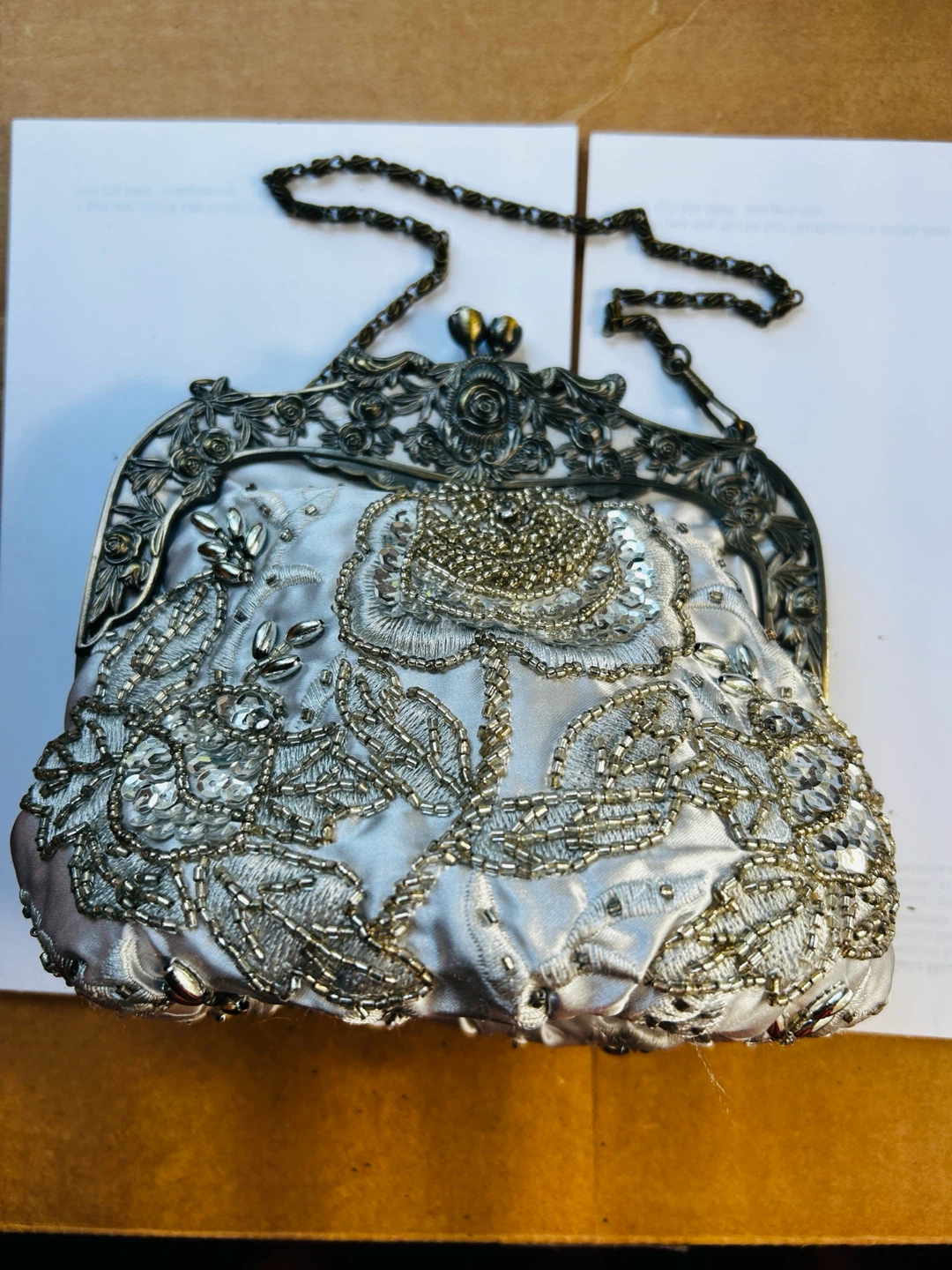 Vintage sequined Evening bag: brand new - photo 5