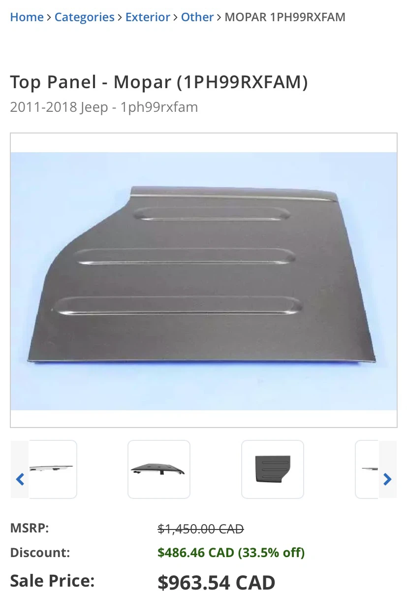 Freedom Panels • Jeep Wrangler Models 2011-2018 *** - photo 2