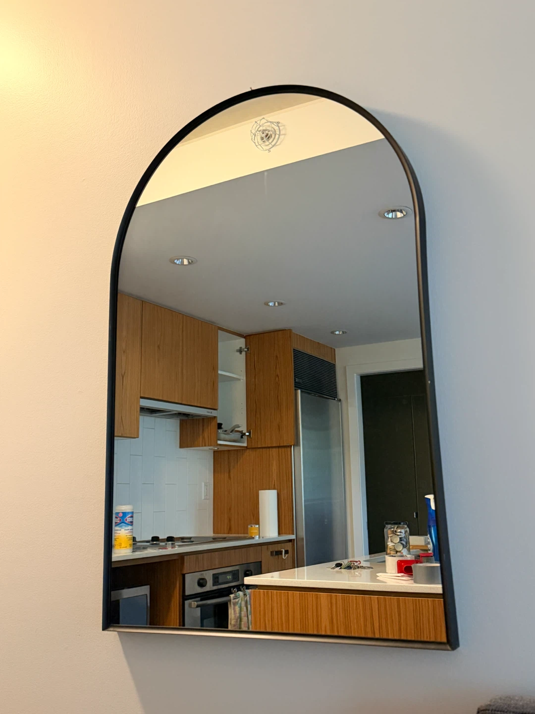 Arch Wall Mirror Black