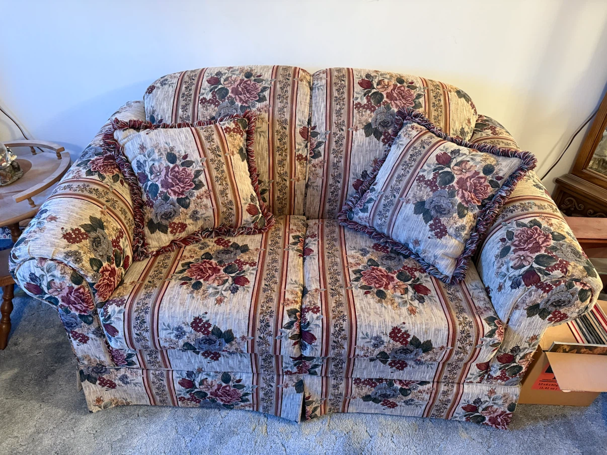 Floral Wingback Armchair
