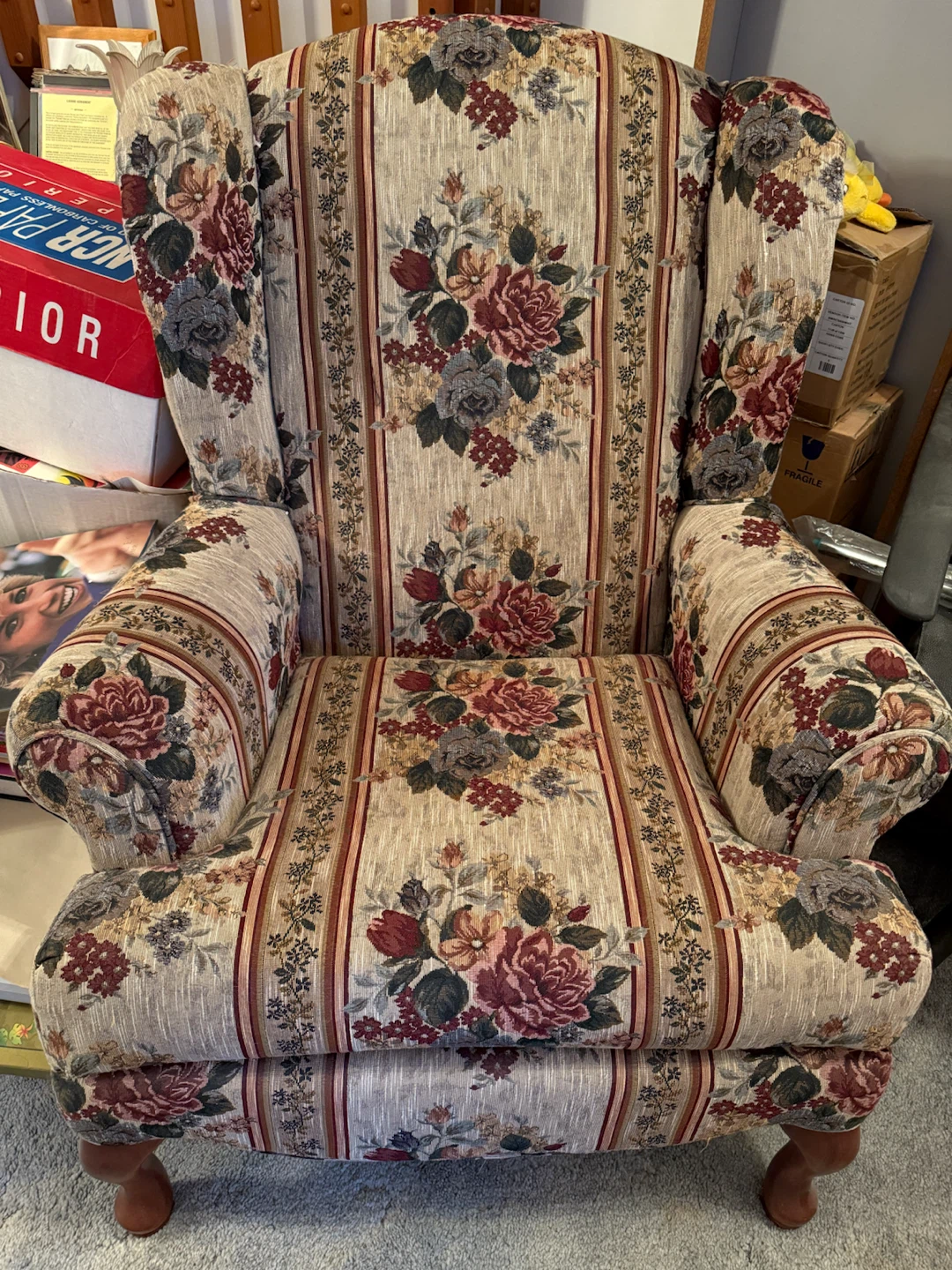 Floral Wingback Armchair - photo 2