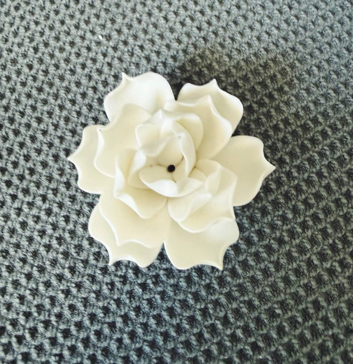 Mini white lotus incense holder - photo 4