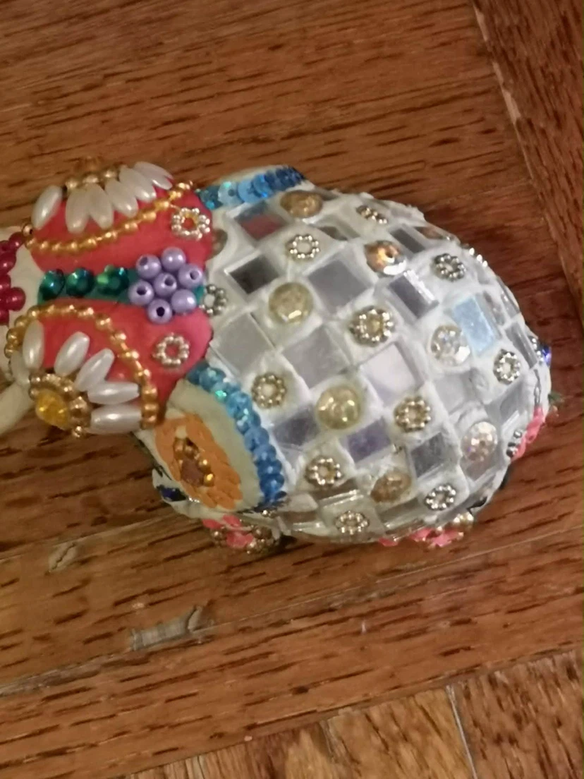 Decorative Beaded Elephant Figurine