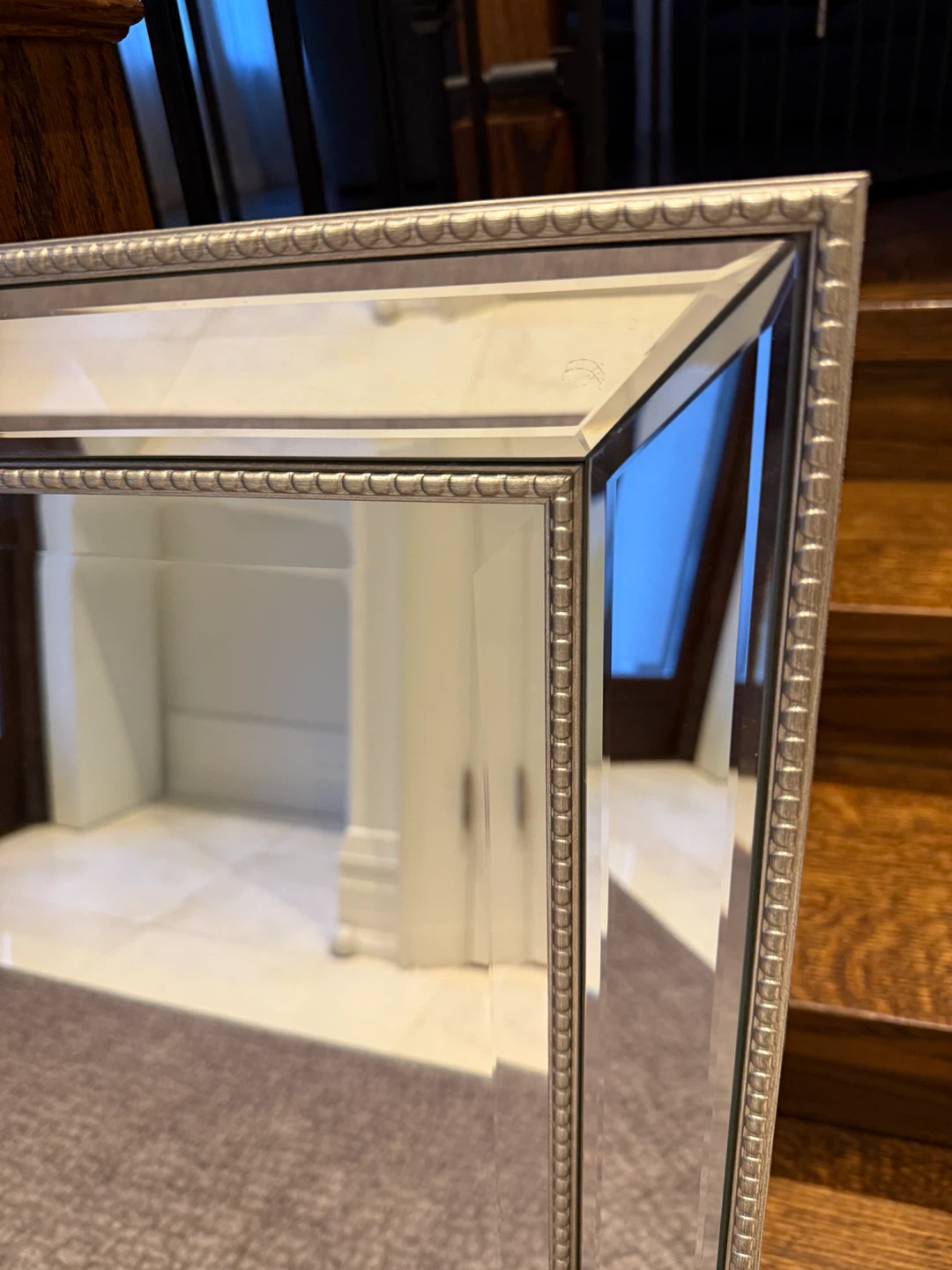 Decorative Beaded Framed Mirror