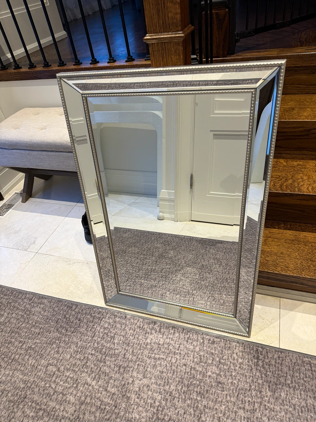 Decorative Beaded Framed Mirror - photo 2