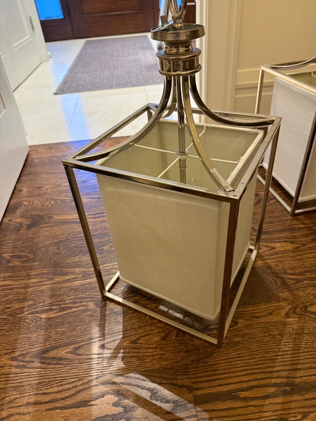 Pair of modern pendant lights