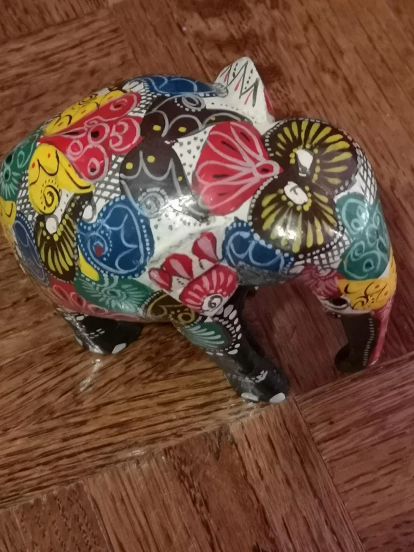 Colourful Elephant Figurine