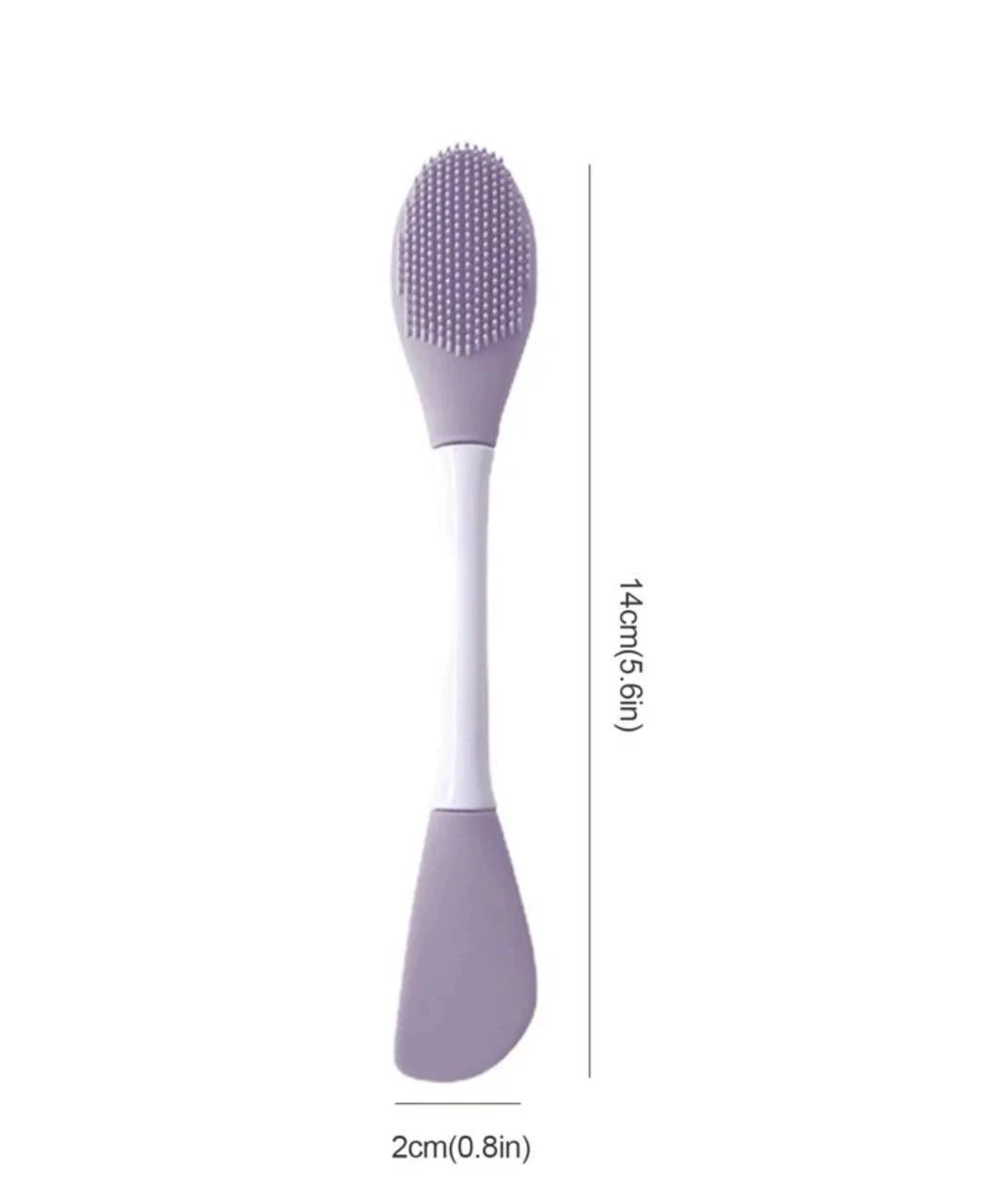 Double head silicone face mask brush , massager , spatula - photo 3