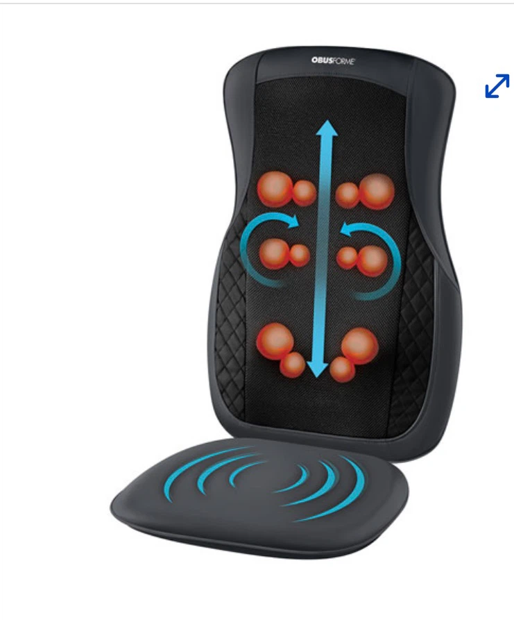 ObusForme Cordless Shiatsu Back Massager with Heat. New In Box - photo 4