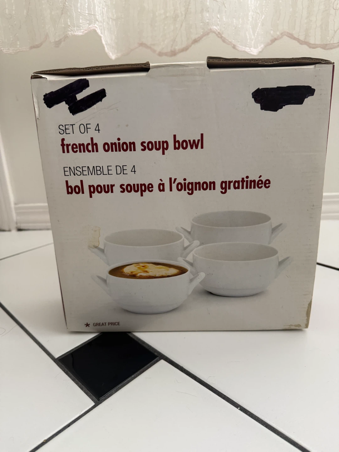 Set of 4 French Onion Soup Bowls