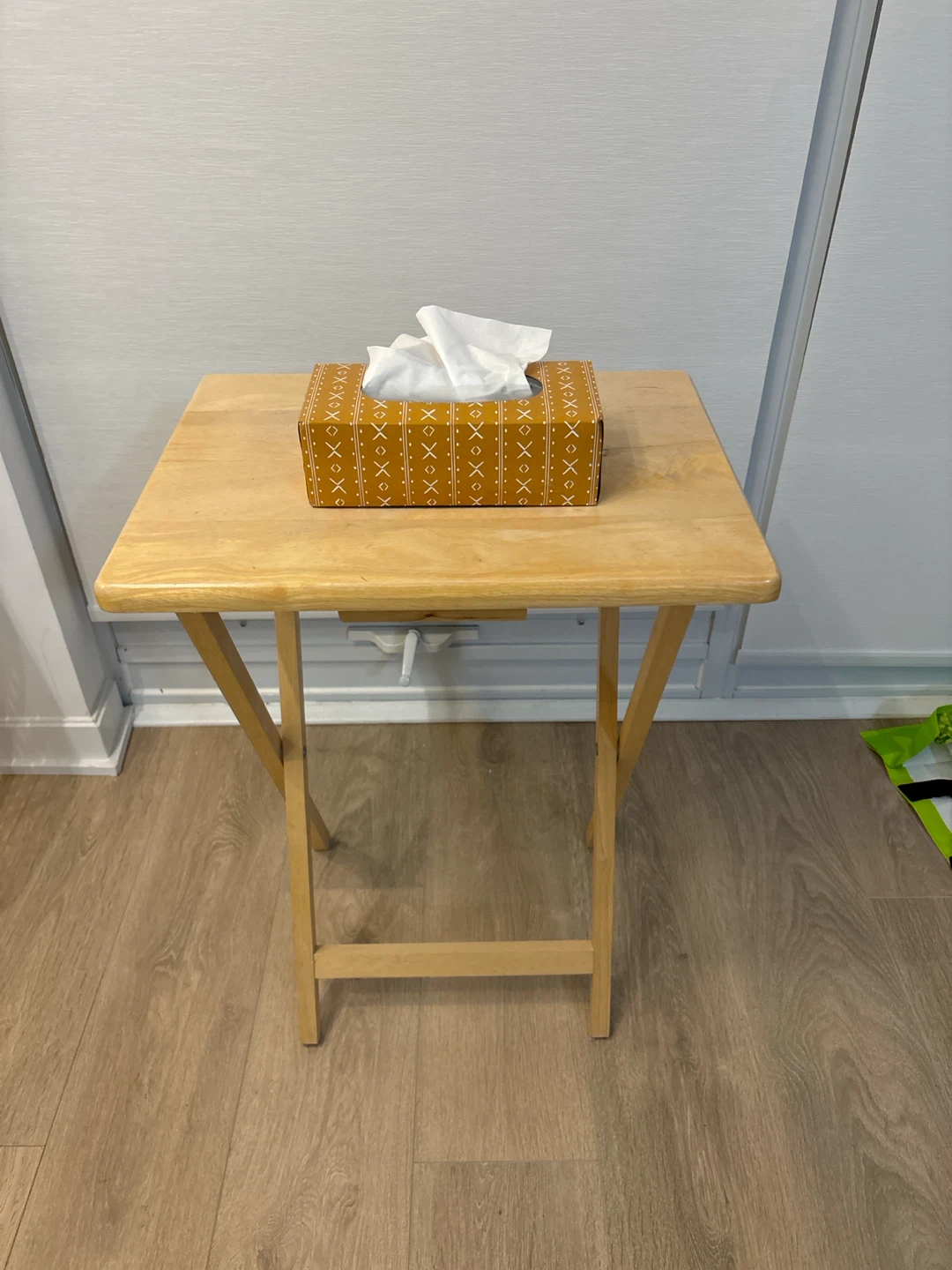 Wooden Folding Side Table - photo 2