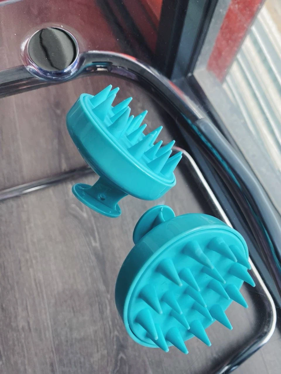 Manual wet and dry hair massager blue - photo 5