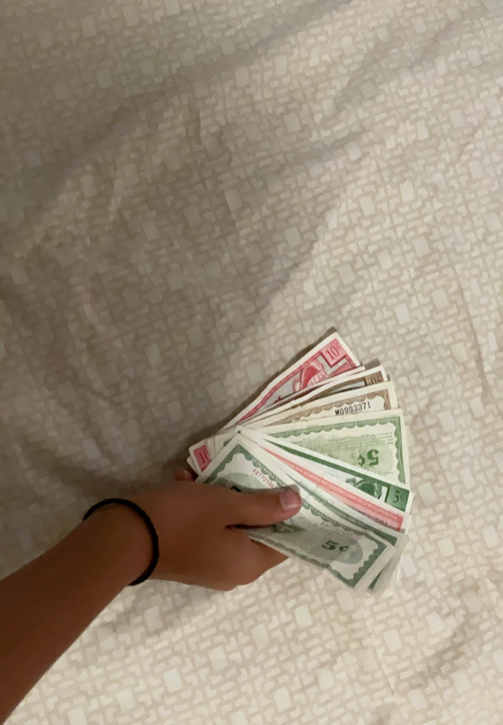 Collection of vintage Canadian tire money