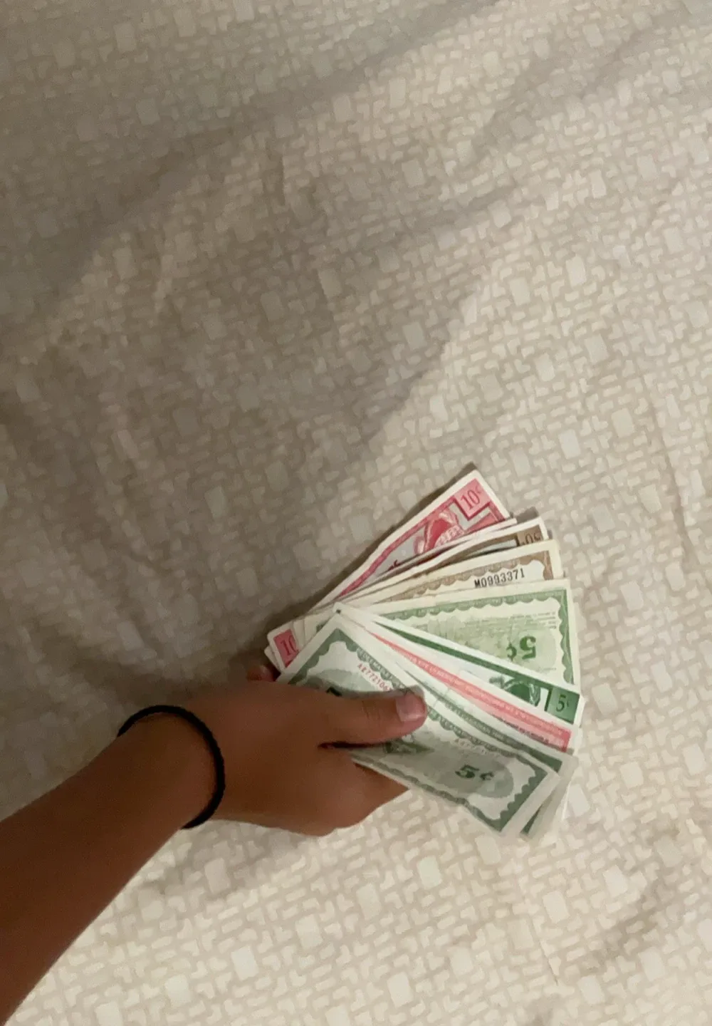 Collection of vintage Canadian tire money