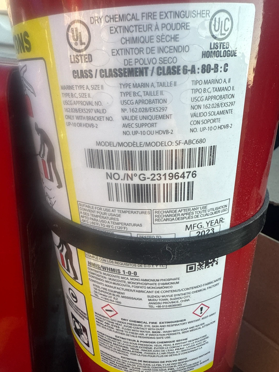 Fire Extinguisher SF-ABC680