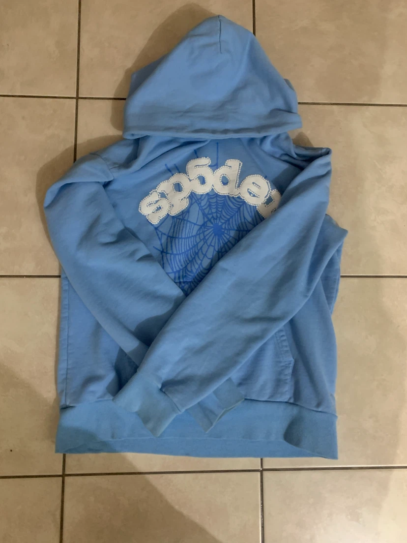 Baby blue spider hoodie