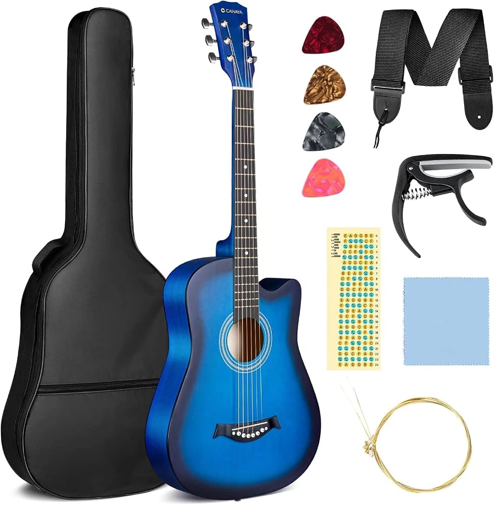 CAHAYA Acoustic Guitar Beginner Set - 38in - photo 2