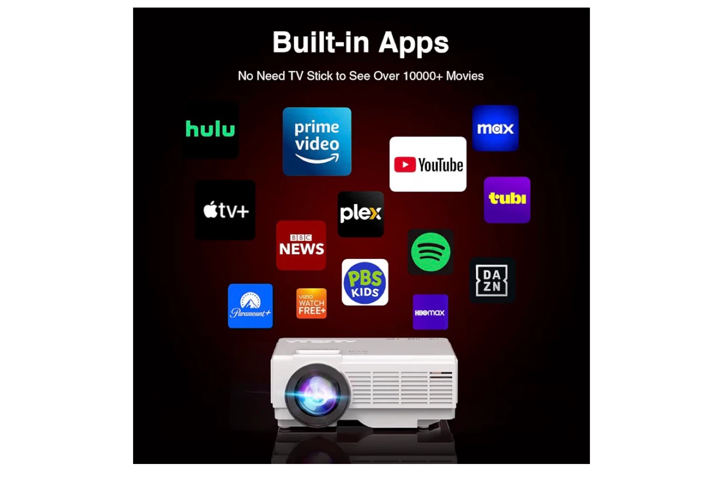 Portable Mini Projector with Built-in Apps - photo 3