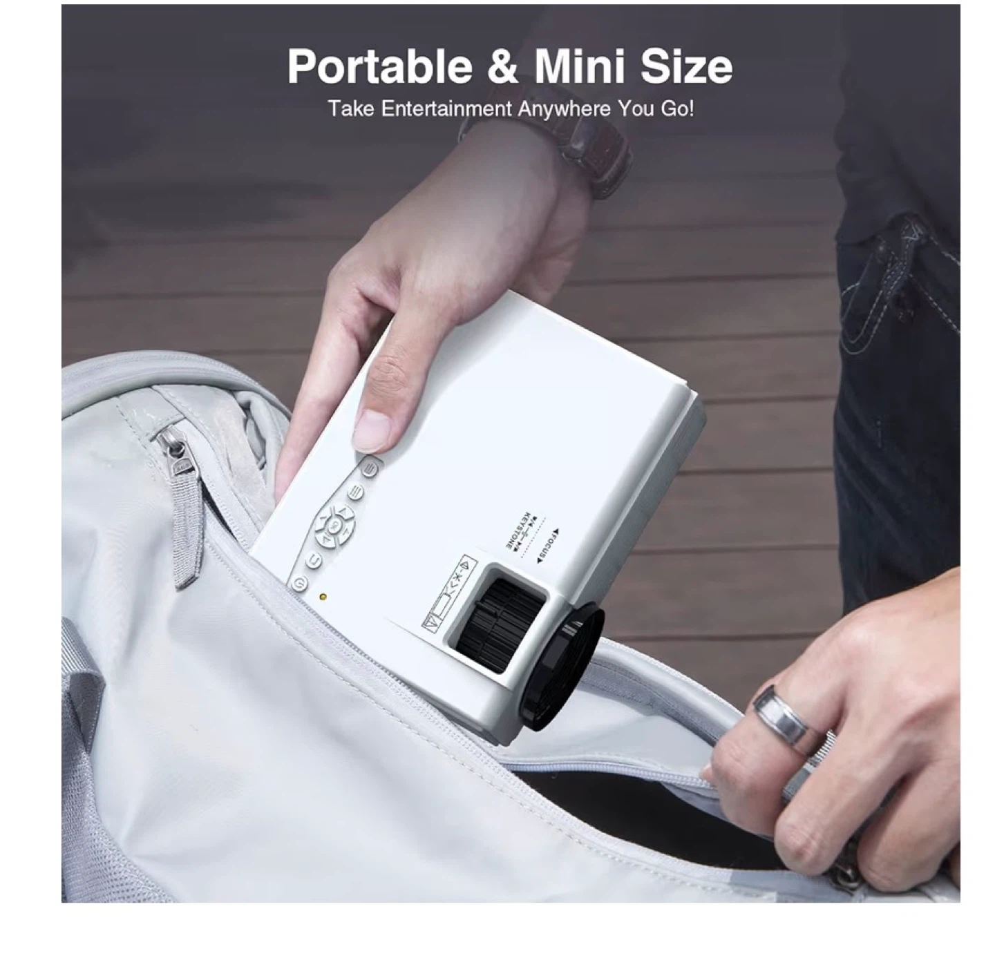 Portable Mini Projector with Built-in Apps - photo 2
