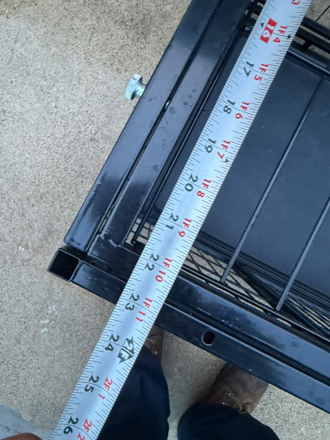 Black Metal Dog Crate with Tray - photo 5