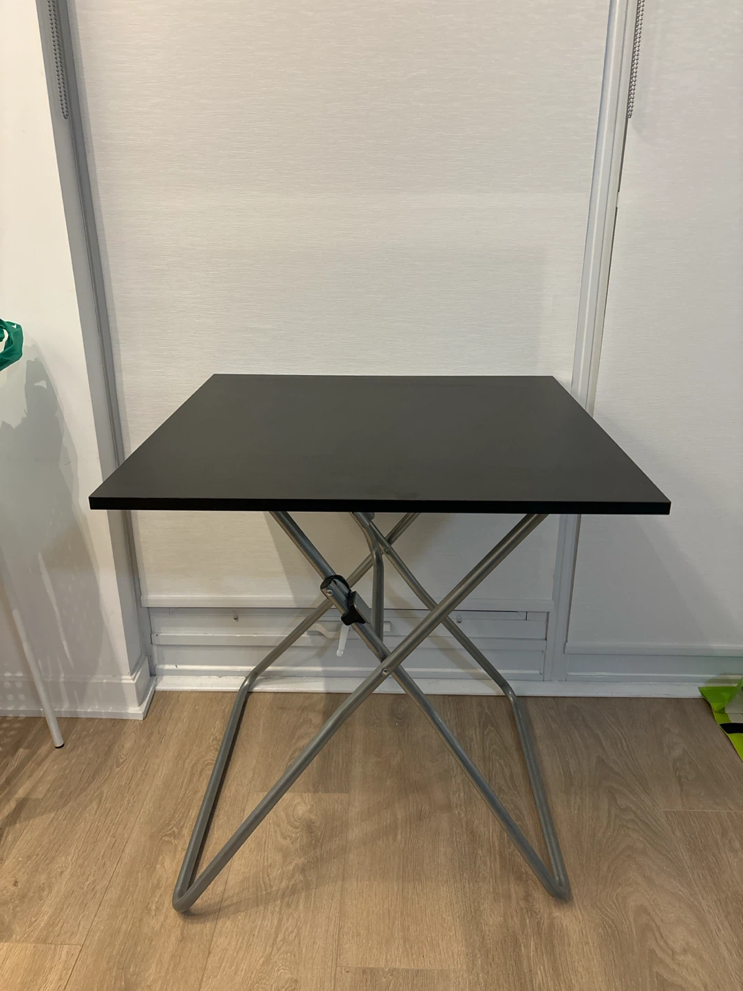 Black Folding Side Table