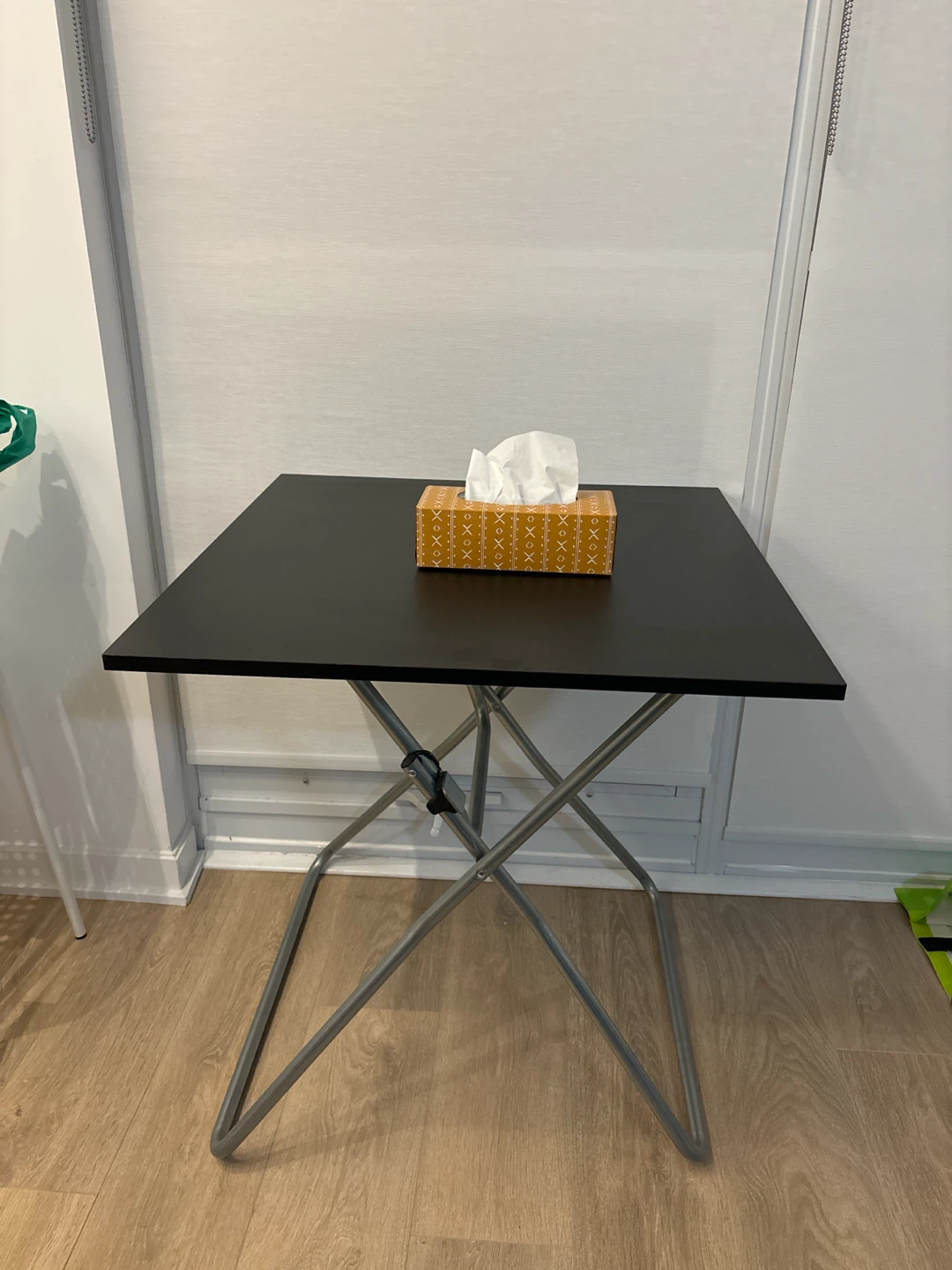 Black Folding Side Table - photo 2
