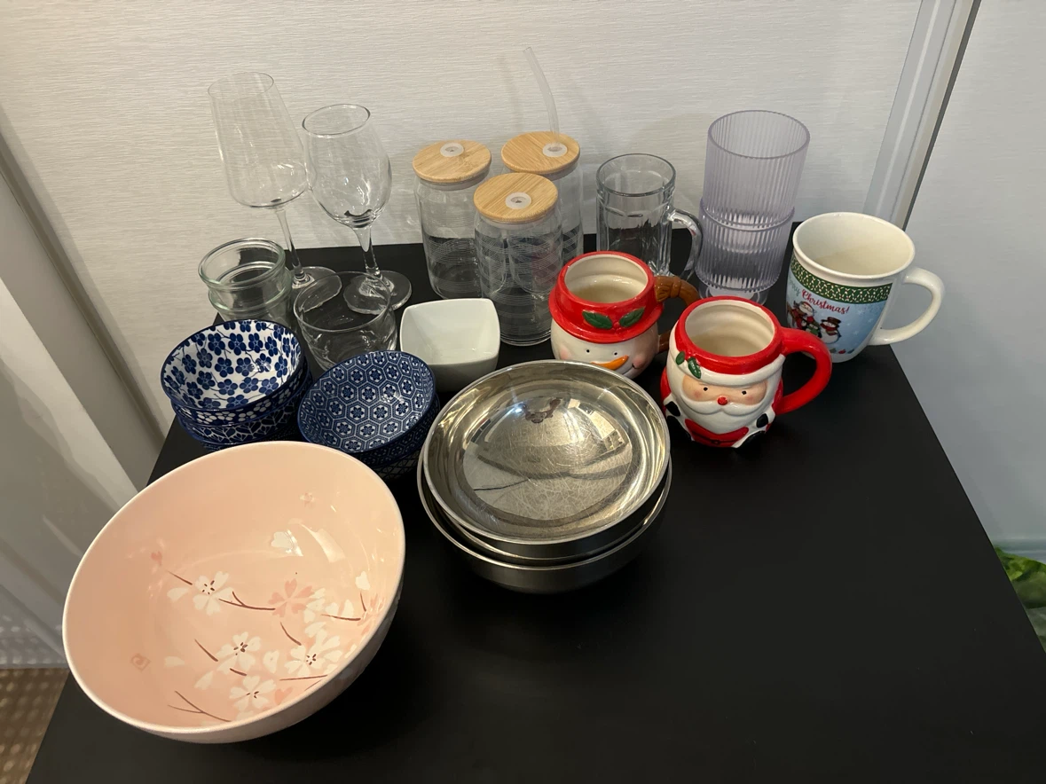 Mugs and Assorted Kitchenware [move out sale{