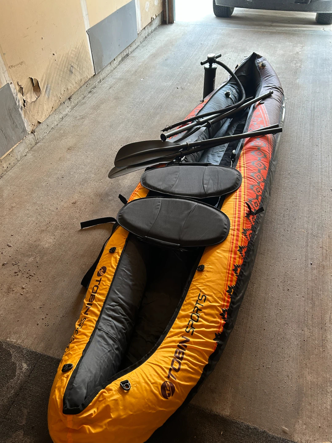 Tobin Sports Inflatable Kayak with Pump and Oars - photo 2
