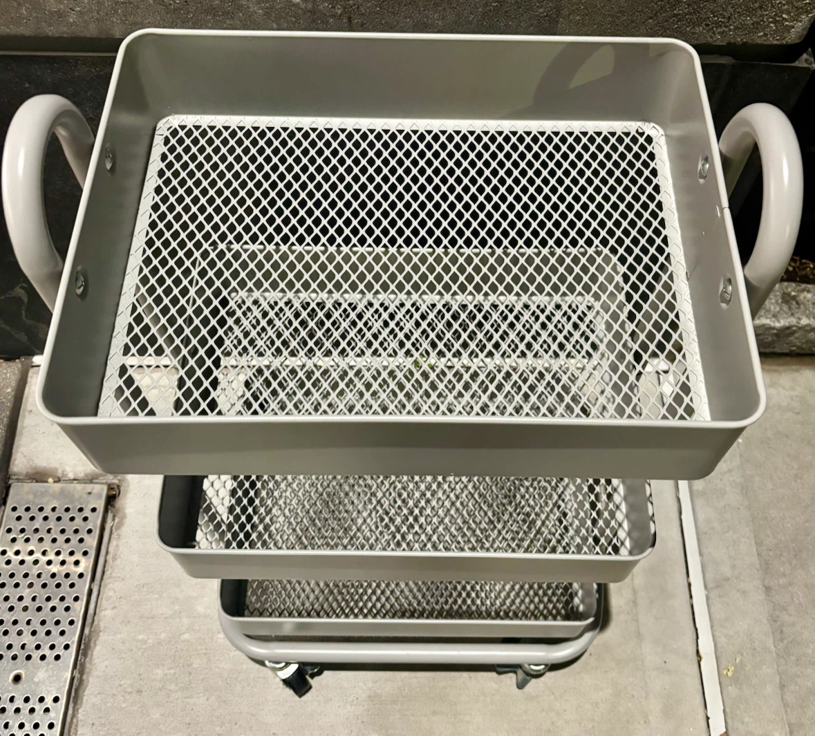 3-Tier Metal Rolling Storage Cart - photo 3