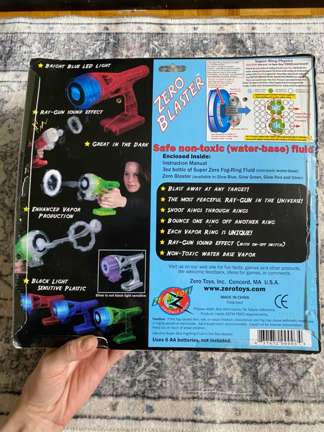 Zero Toys Zero Blaster Vapor Ring Gun with Fluid - photo 3