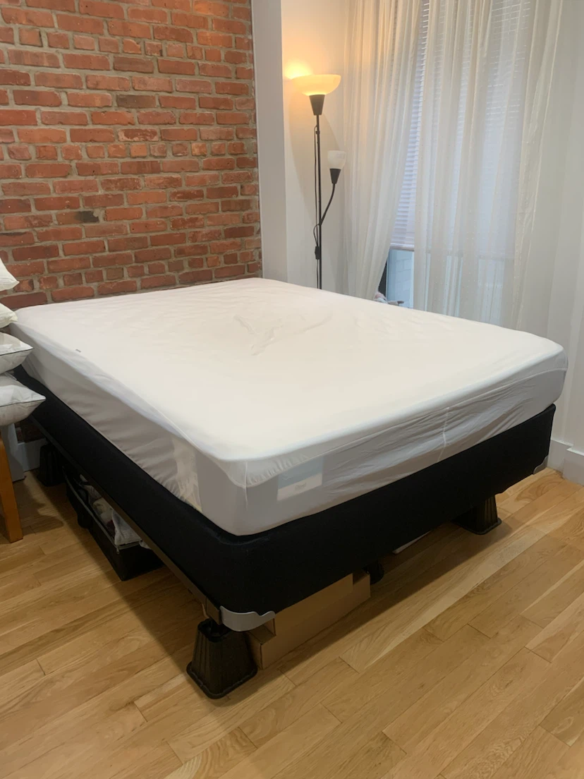 Full size bed frame, box spring & mattress - photo 2
