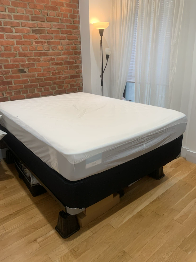 Full size bed frame, box spring & mattress - photo 3