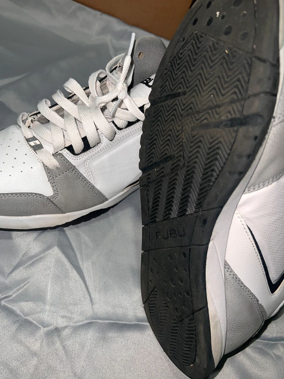 FUBU White & Grey Basketball Sneakers - photo 5