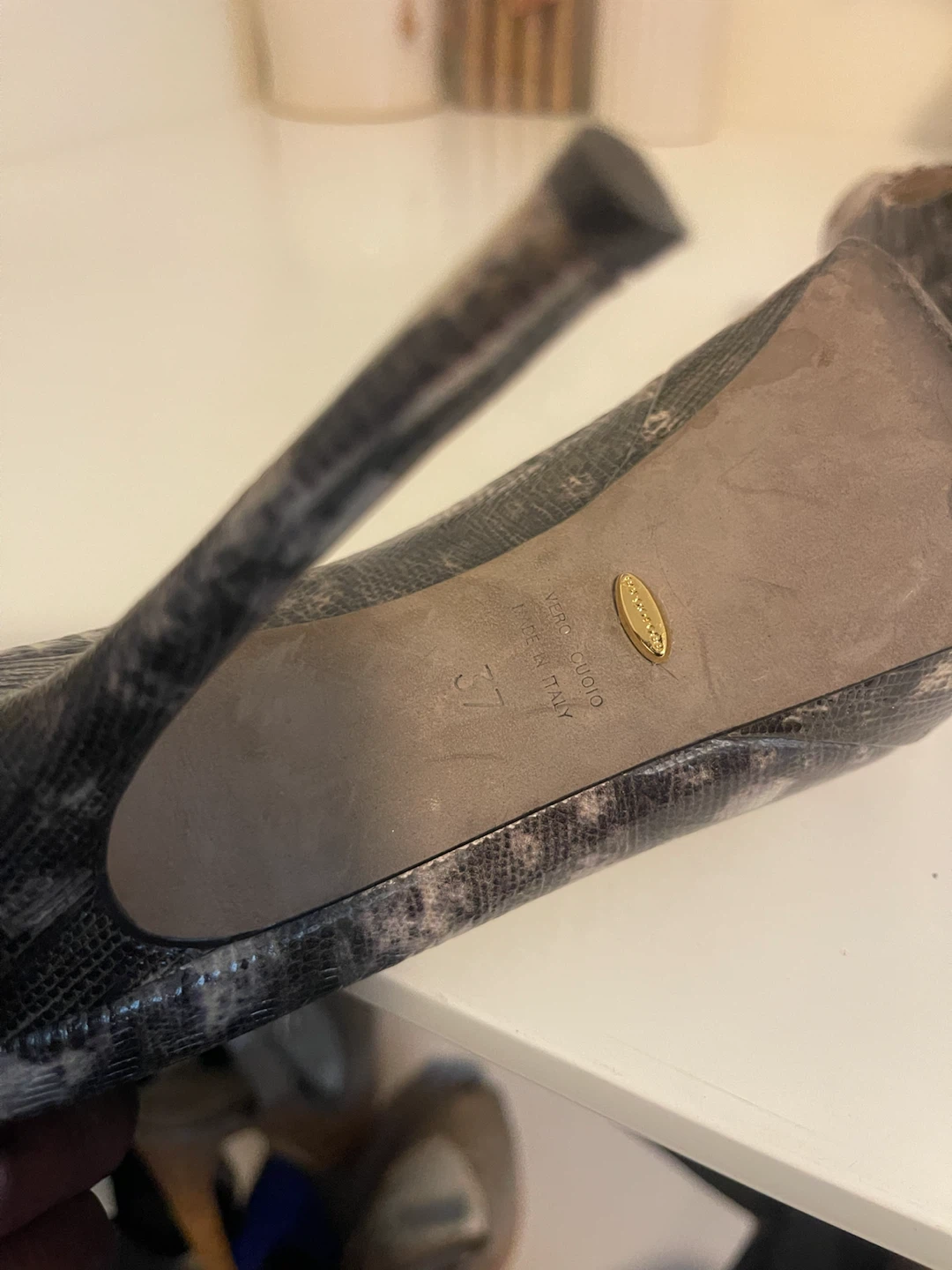 Sergio Rossi Snakeskin Heels - photo 3