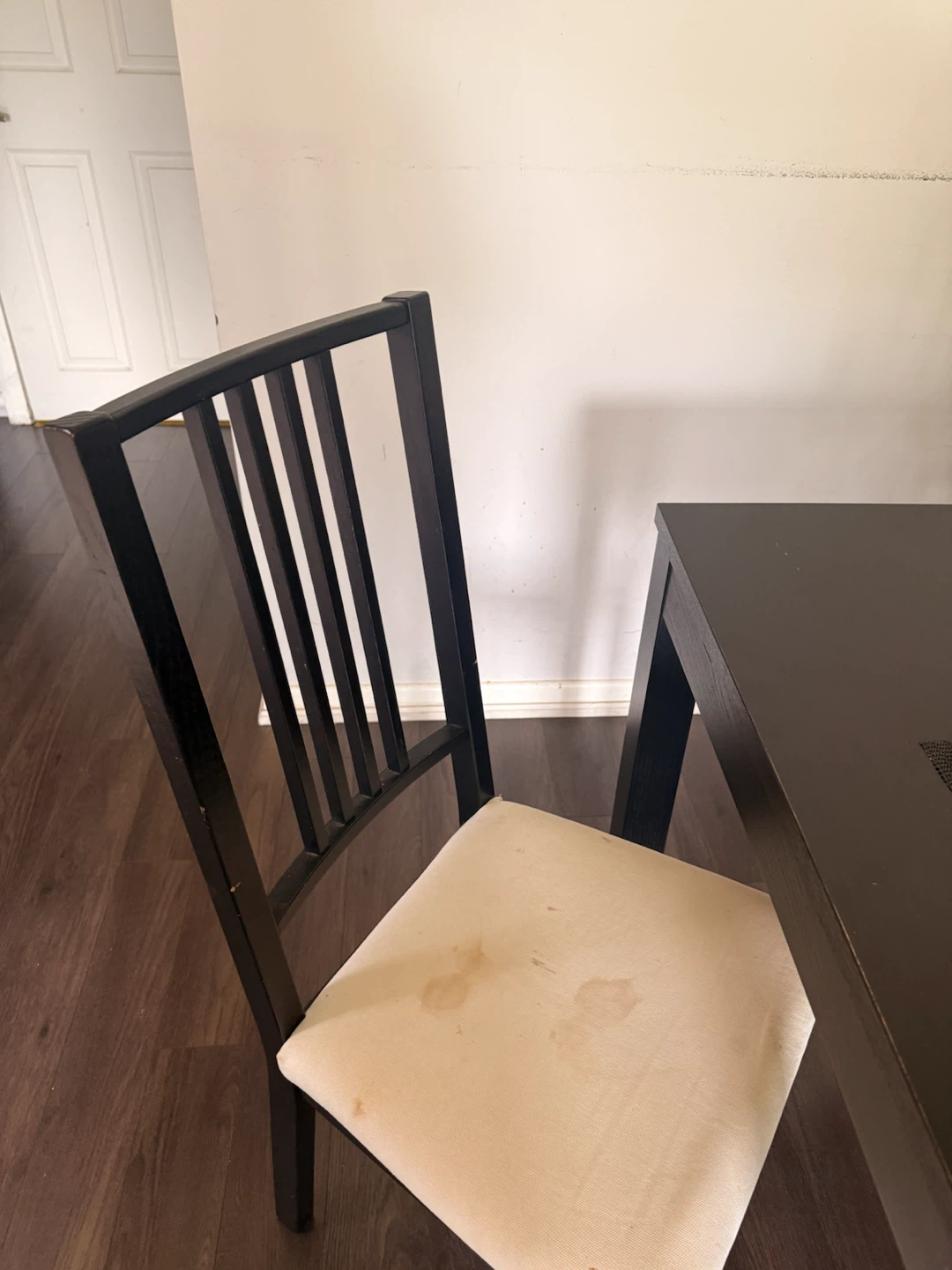 Black Wood Dining Table with 6 Chairs – Pickup Only - photo 3