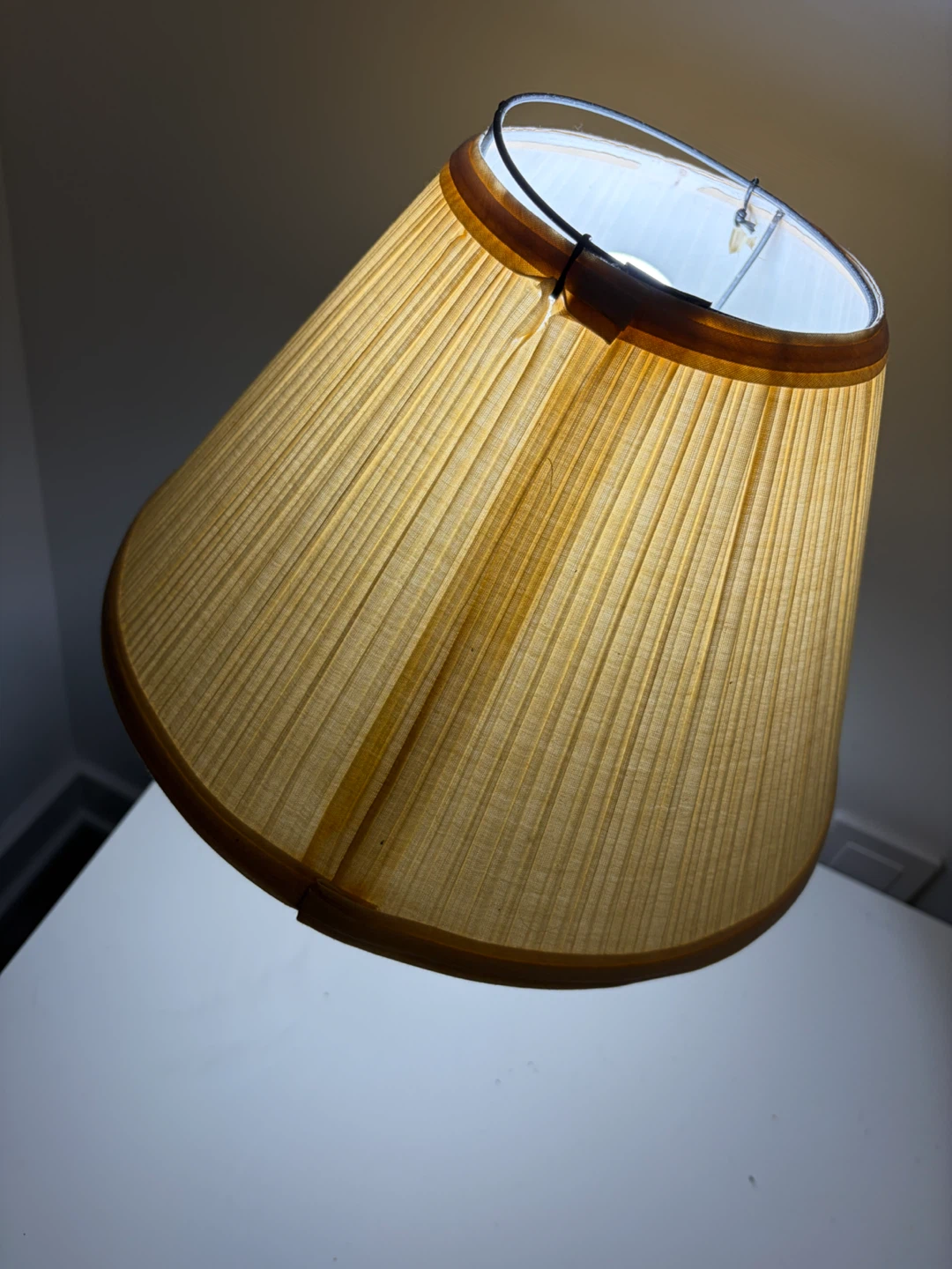 Vintage Table Lamp with Pleated Shade(Pickup from 8/20〜8/31) - photo 2
