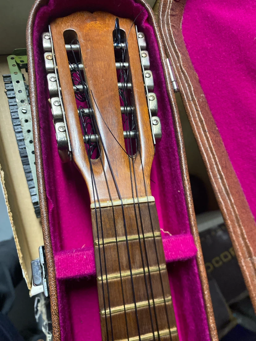 10-String Folk Guitar with Case - photo 2