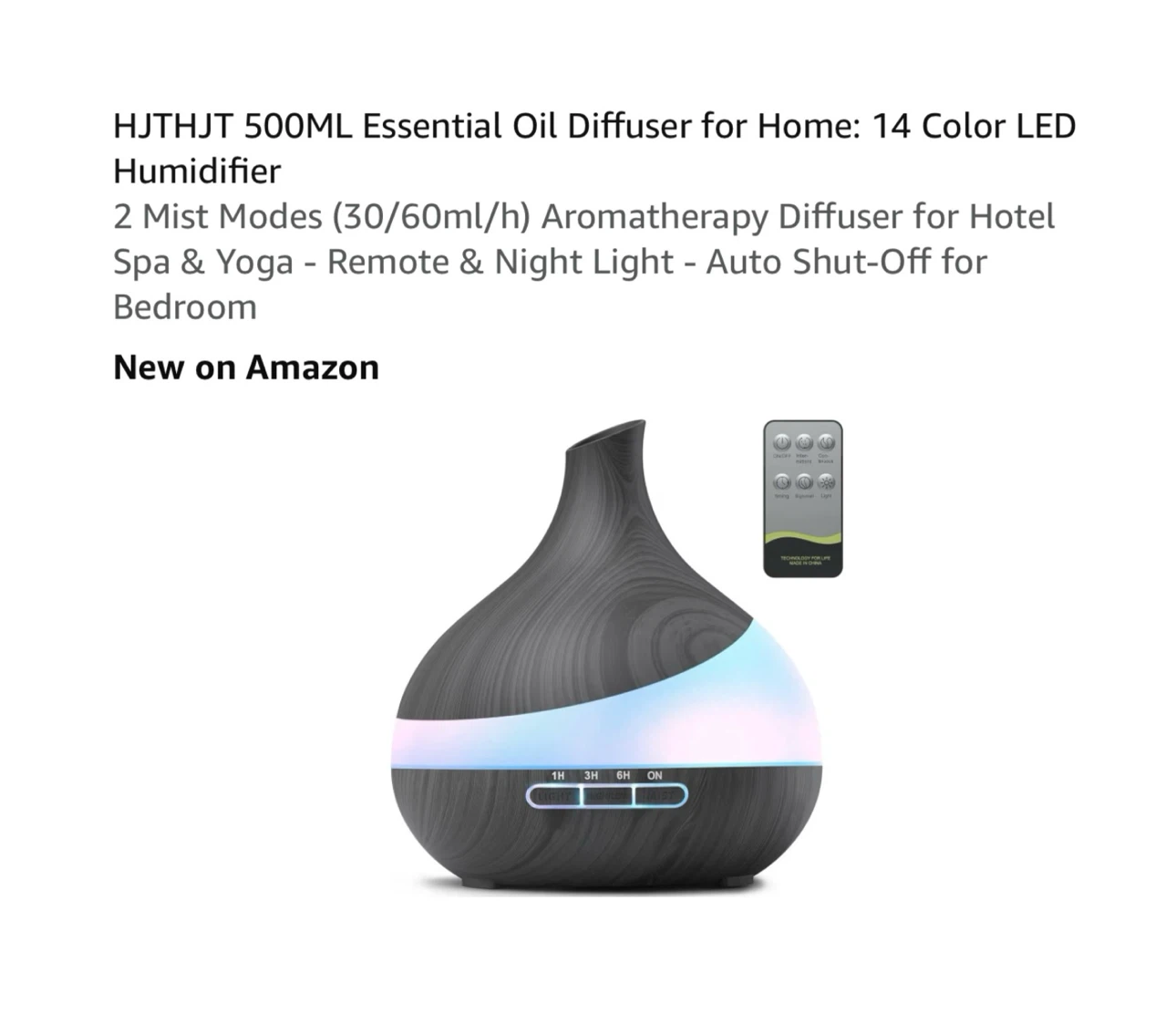Brand new 500ML Essential Oil Diffuser for Home