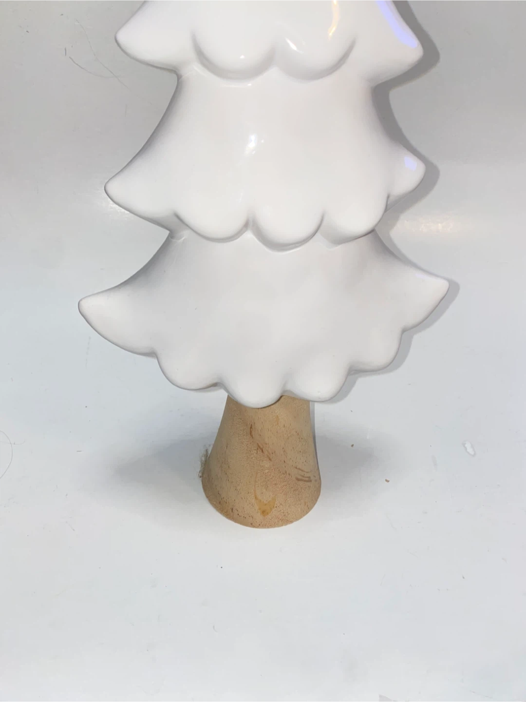 White Ceramic Christmas Tree Decor - photo 3