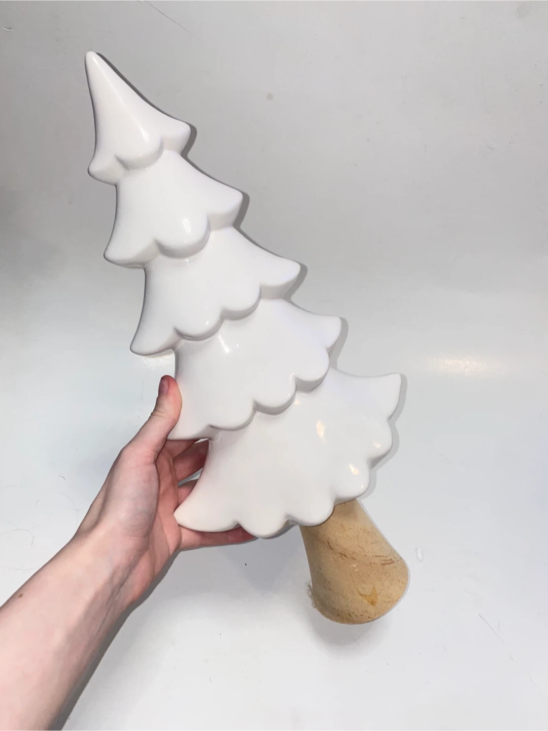 White Ceramic Christmas Tree Decor - photo 4