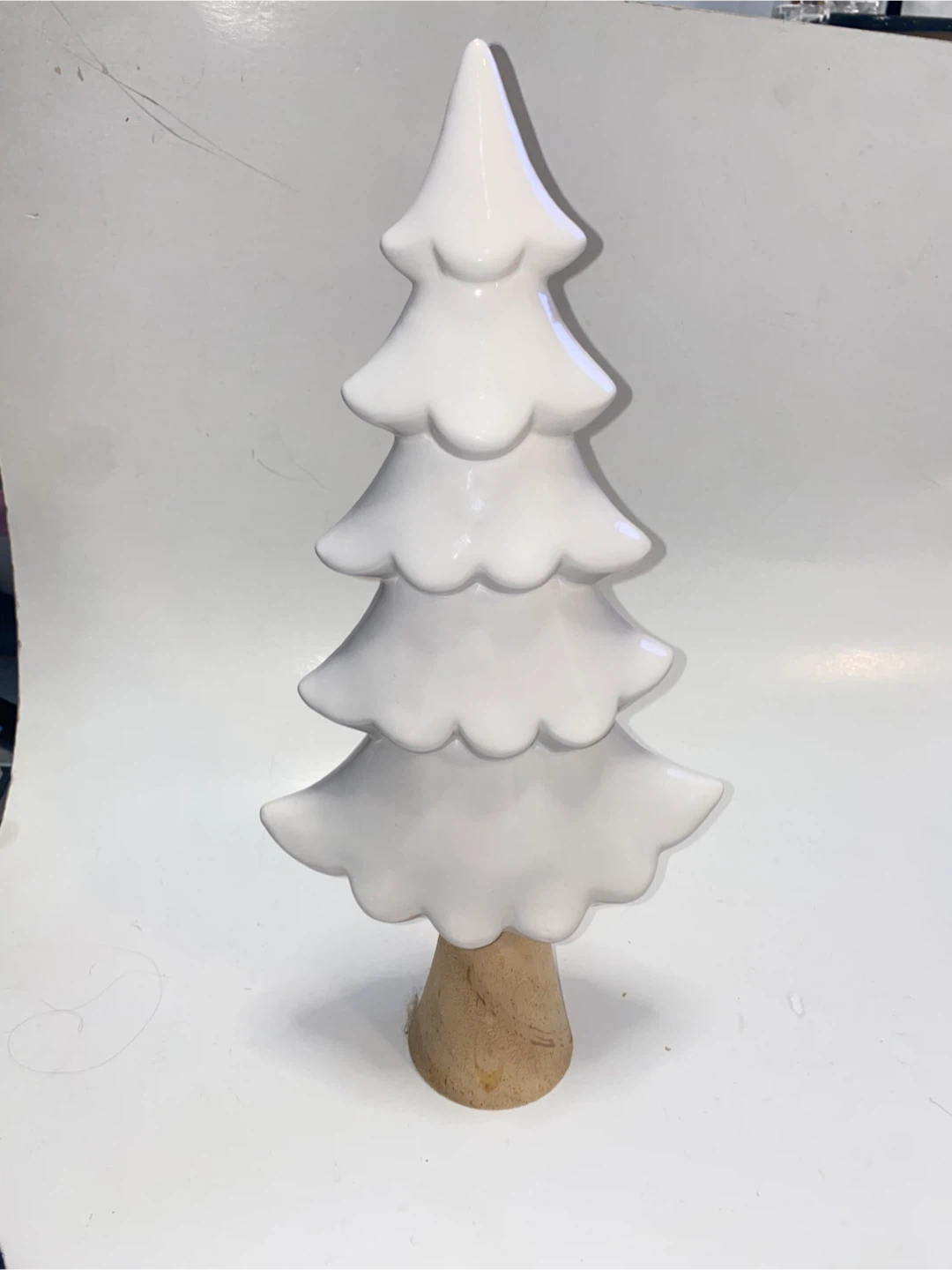White Ceramic Christmas Tree Decor