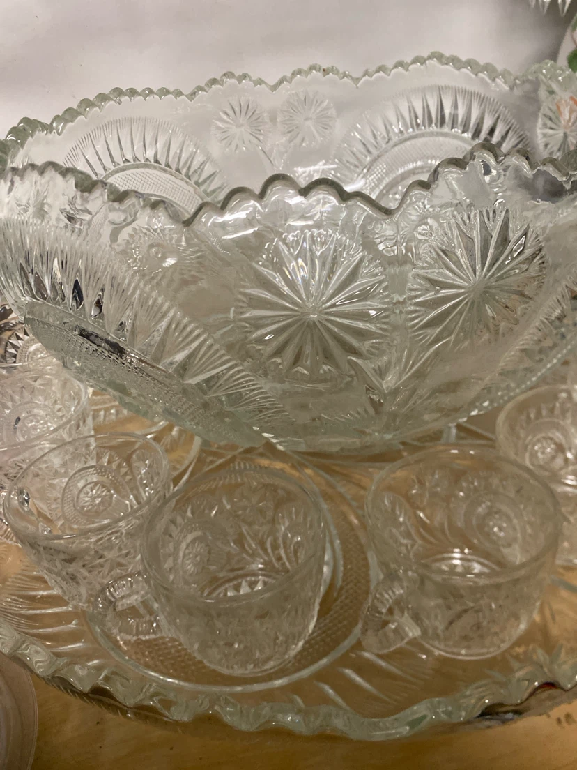 Glass Punch Bowl Set - photo 2